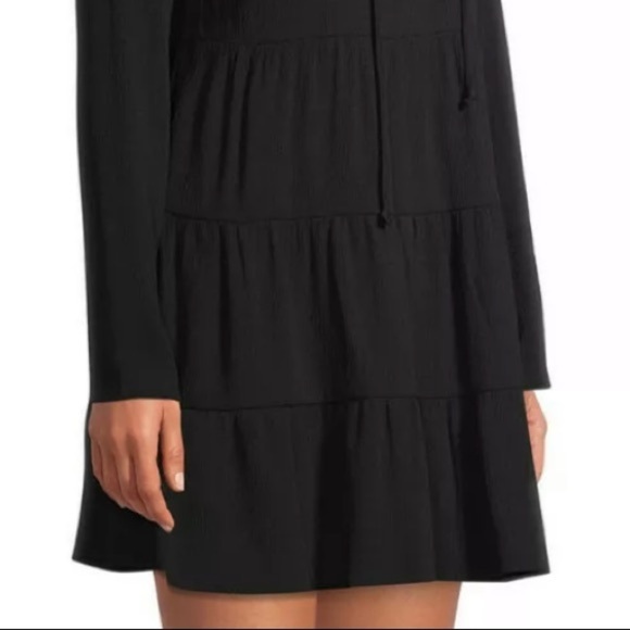 No Boundaries size M black BOHO lace up tier dress - Picture 11 of 16